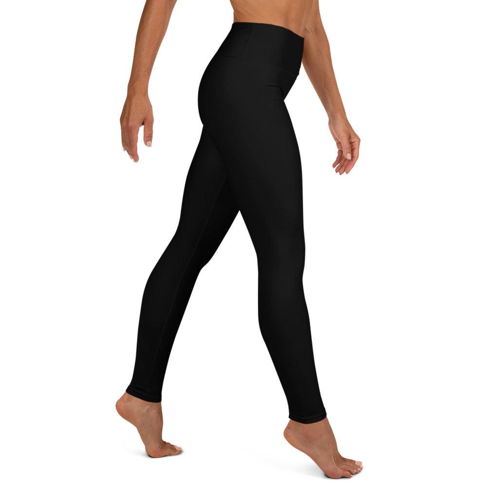 black yoga leggings