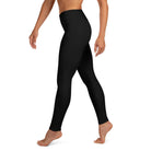 Pure Black Yoga Leggings - Funfitti Apparel