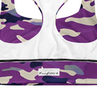 Purple Camo Longline sports bra - Funfitti Apparel