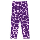 Purple Giraffe Kid's Leggings - Funfitti Apparel