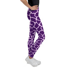 Purple Giraffe Youth Leggings - Funfitti Apparel