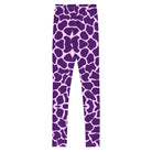 Purple Giraffe Youth Leggings - Funfitti Apparel