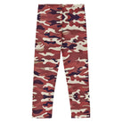 Red Camo Kid's Leggings - Funfitti Apparel