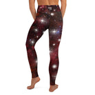 Red Starry Galaxy Yoga Leggings - Funfitti Apparel