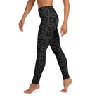 Striking Gray Leopard Yoga Leggings - Funfitti Apparel