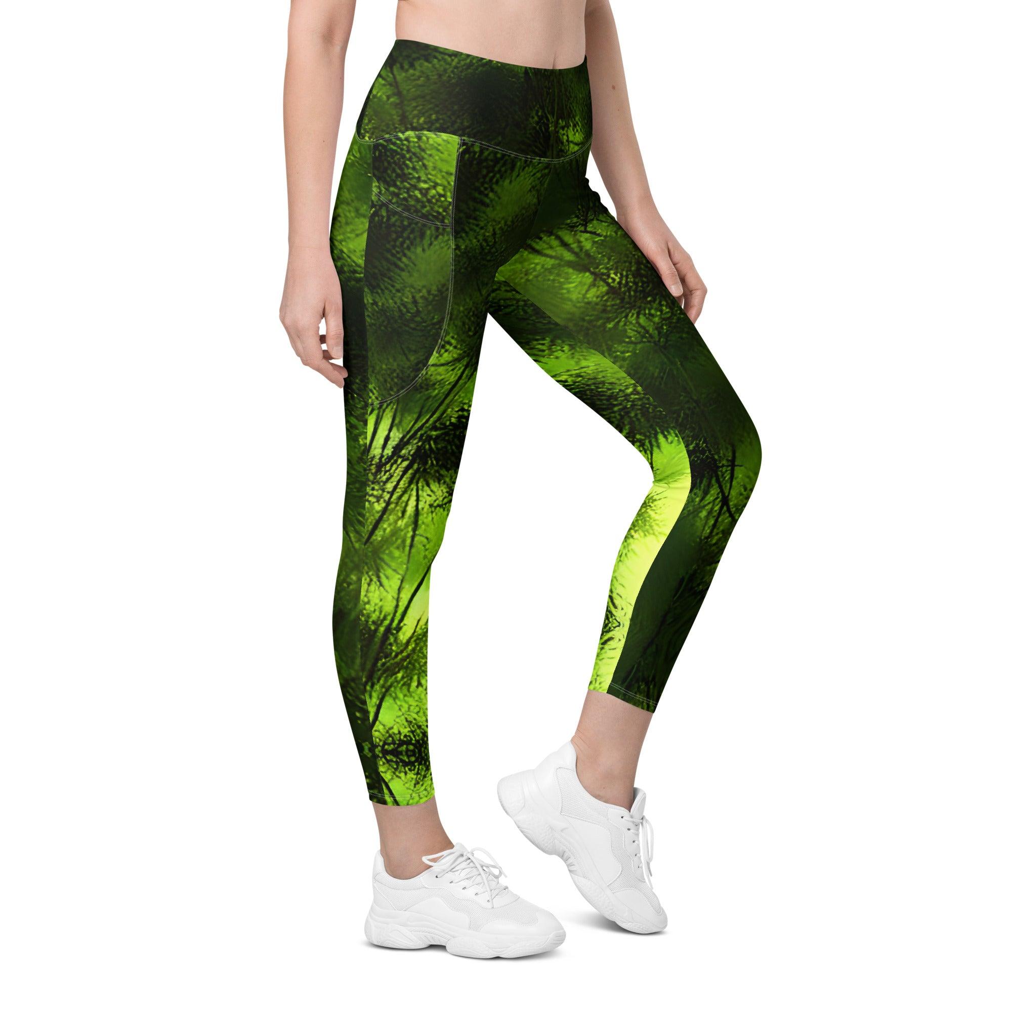 Swaying Bamboo Leggings with pockets - Funfitti Apparel