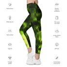 Swaying Bamboo Leggings with pockets - Funfitti Apparel