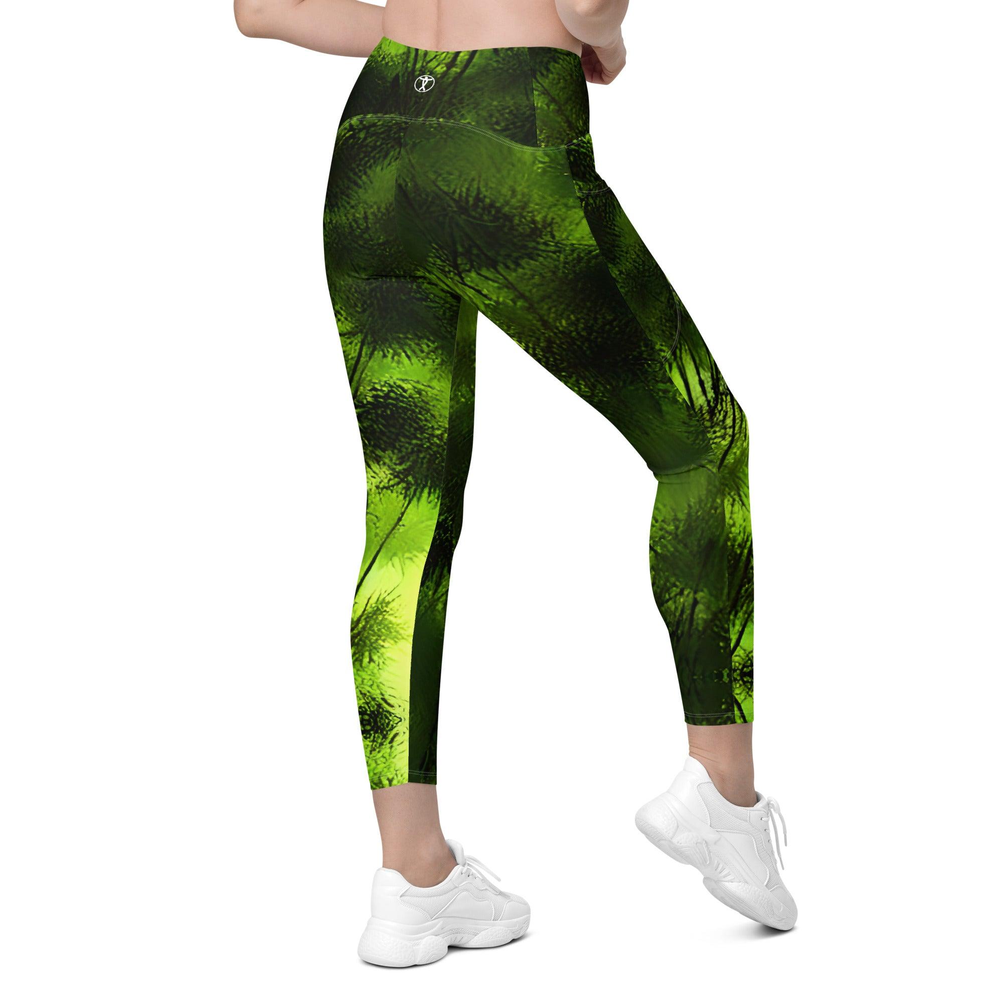 Swaying Bamboo Leggings with pockets - Funfitti Apparel