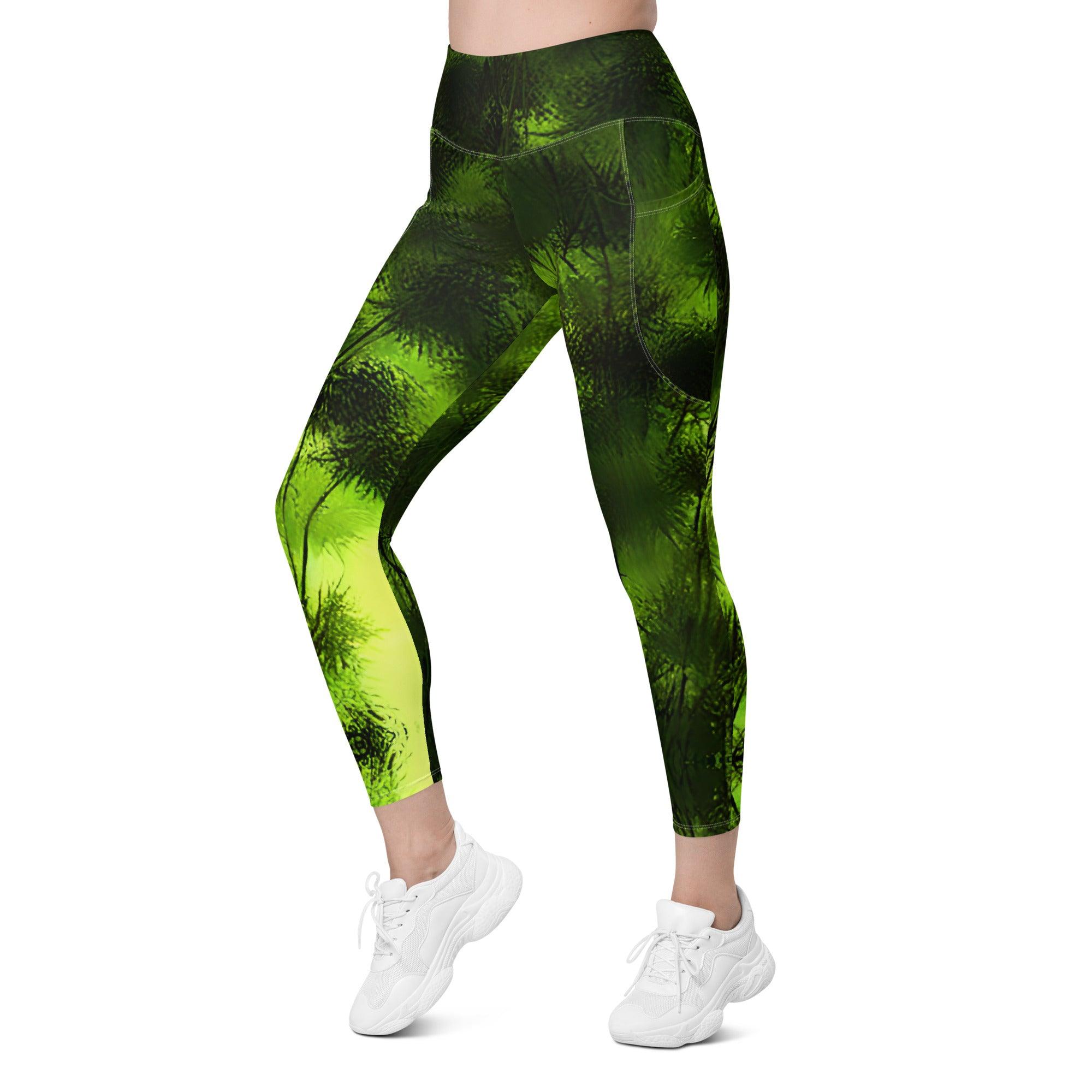 Swaying Bamboo Leggings with pockets - Funfitti Apparel