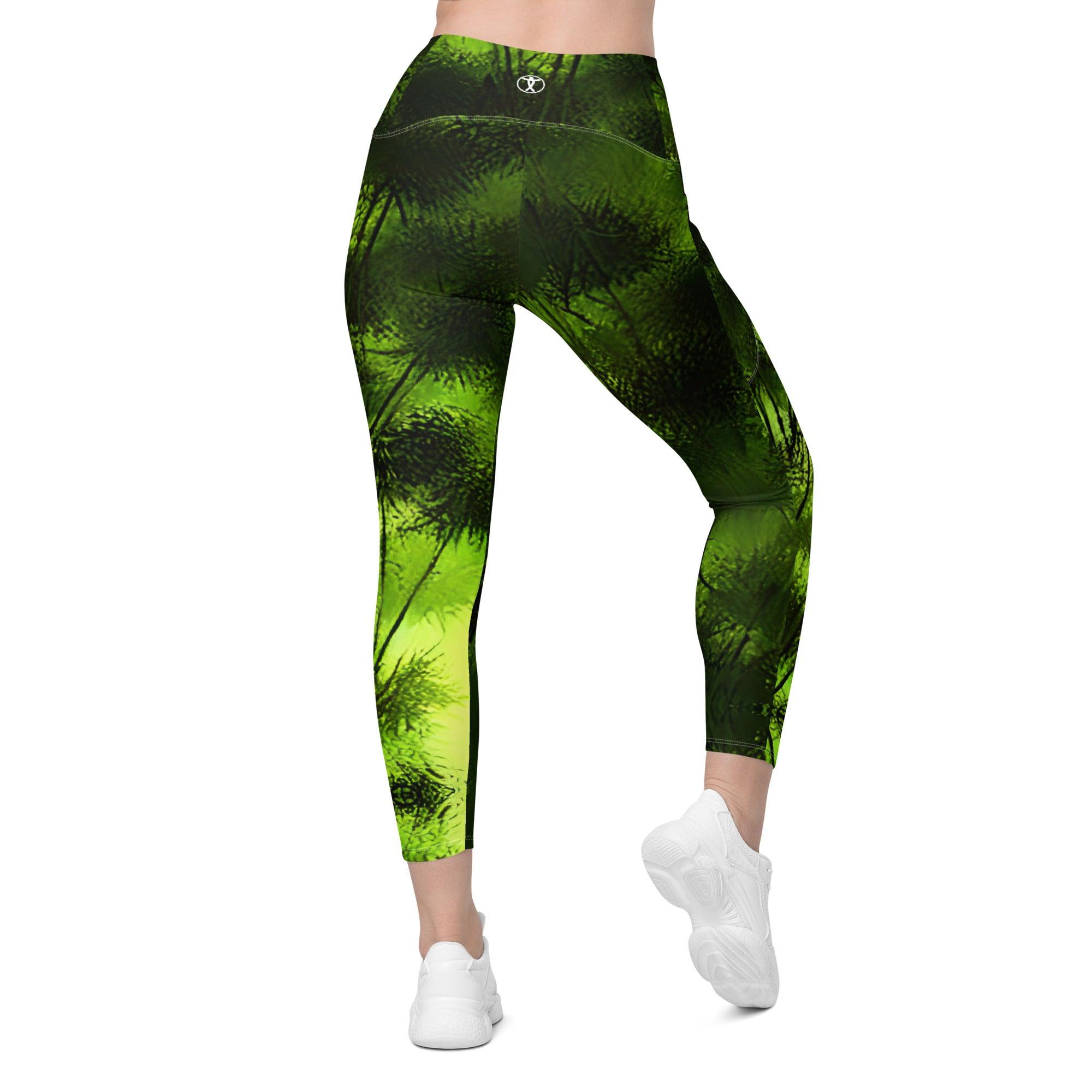 Swaying Bamboo Leggings with pockets - Funfitti Apparel