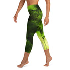 Swaying Bamboo Yoga Capri Leggings - Funfitti Apparel