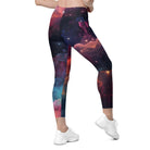 Swirling Galaxy Leggings with pockets - Funfitti Apparel