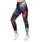 Swirling Galaxy Leggings with pockets - Funfitti Apparel