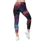 Swirling Galaxy Leggings with pockets - Funfitti Apparel