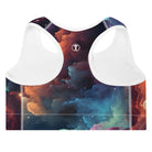 Swirling Galaxy Padded Sports Bra - Funfitti Apparel