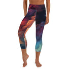 Swirling Galaxy Yoga Capri Leggings - Funfitti Apparel