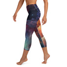 Swirling Galaxy Yoga Capri Leggings - Funfitti Apparel