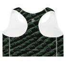 Tenacious Green Gator Padded Sports Bra - Funfitti Apparel