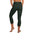 Tenacious Green Gator Yoga Capri Leggings - Funfitti Apparel