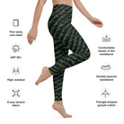 Tenacious Green Gator Yoga Leggings - Funfitti Apparel