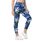 Watercolor Snowflake Leggings with pockets - Funfitti Apparel