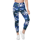 Watercolor Snowflake Leggings with pockets - Funfitti Apparel