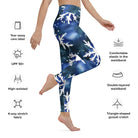 Watercolor Snowflake Yoga Leggings - Funfitti Apparel