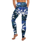 Watercolor Snowflake Yoga Leggings - Funfitti Apparel